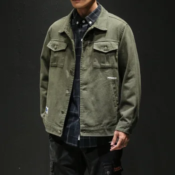 

2020 New Clothing Men Cargo Jacket Coat Korean Style Clothes Military Jacket Mens Tactical Jacket Streetwear Army Outerwear 5XL