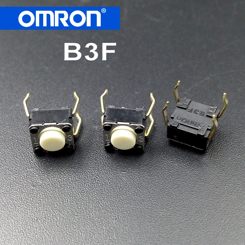 2pcs original Omron B3F light touch switch push button tactile for Logitech G300 G402 G600 G602 M210 M215 M325 M557 6*6*4.3mm | Компьютеры