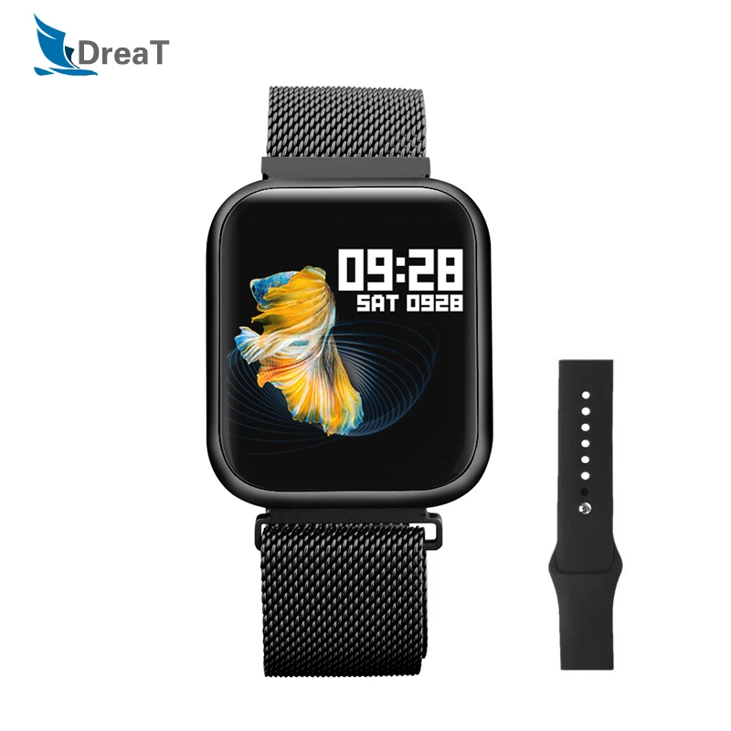 

P80 Smart Watch Touch Screen IP68 Waterproof Smartwatch for Men Heart Rate Monitor Fitness Bracelet Women for Iphone PK Q9 P70