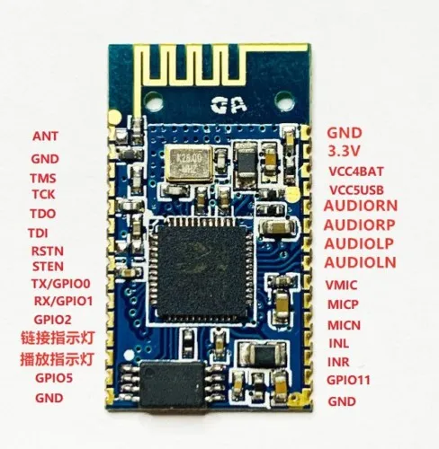 Módulo de Audio estéreo Bluetooth transmisión BK8000L AT Commands spp Bluetooth altavoz amplificador