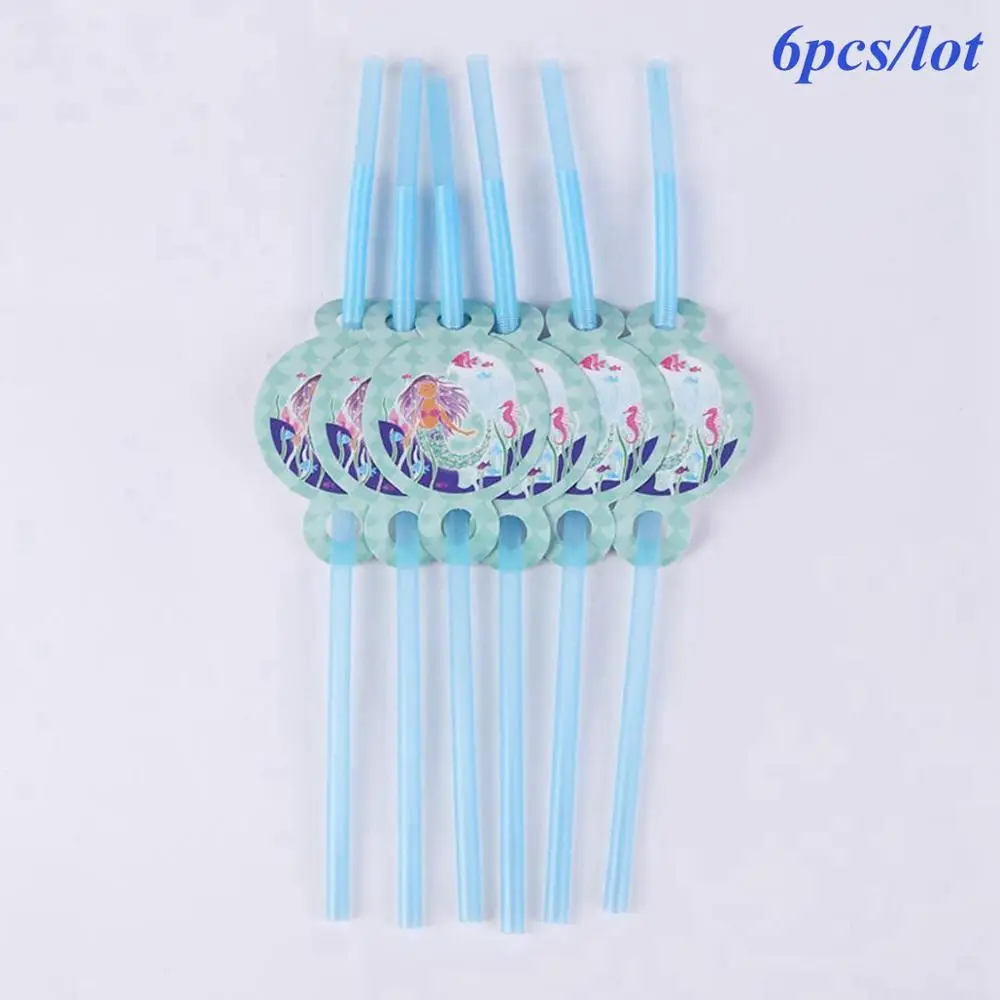 Mermaid Straws Taoup 1 шт. градиентный цвет блестки маленький брелок с хвостом русалки День Рождения Декор для девочек Дети Русалка тема украшения - Цвет: Mermaid Straws