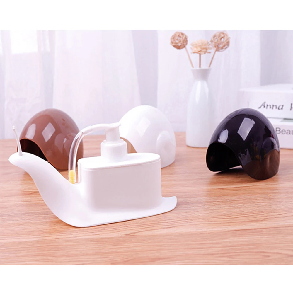 

Cute Snail Shaped Soap Dispenser Pump Portable Lotion Storage Bottle Squeezable Leak-proof Hand Soap Bottles Travel Container