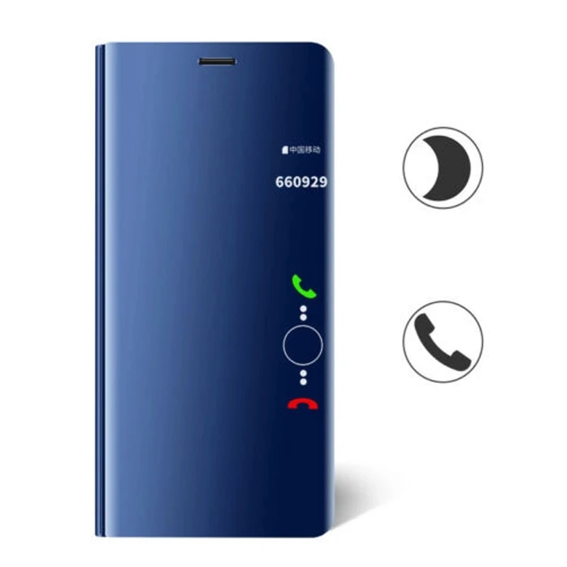 

Smart Mirror Phone Case For Samsung Galaxy A70 A50 S10E S10 S9 S8 Plus Note 9 8 10 Pro A10E A20E A10S A20S A30 A40 M30 A80 Cover