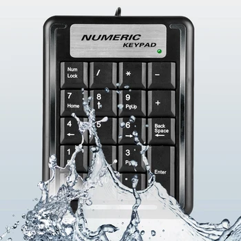 

Wired Keyboard 19-Key USB Cable Digital Computer Keypad Ultra-Thin Waterproof Laptop Business Office Keyboard For Old Man Gift
