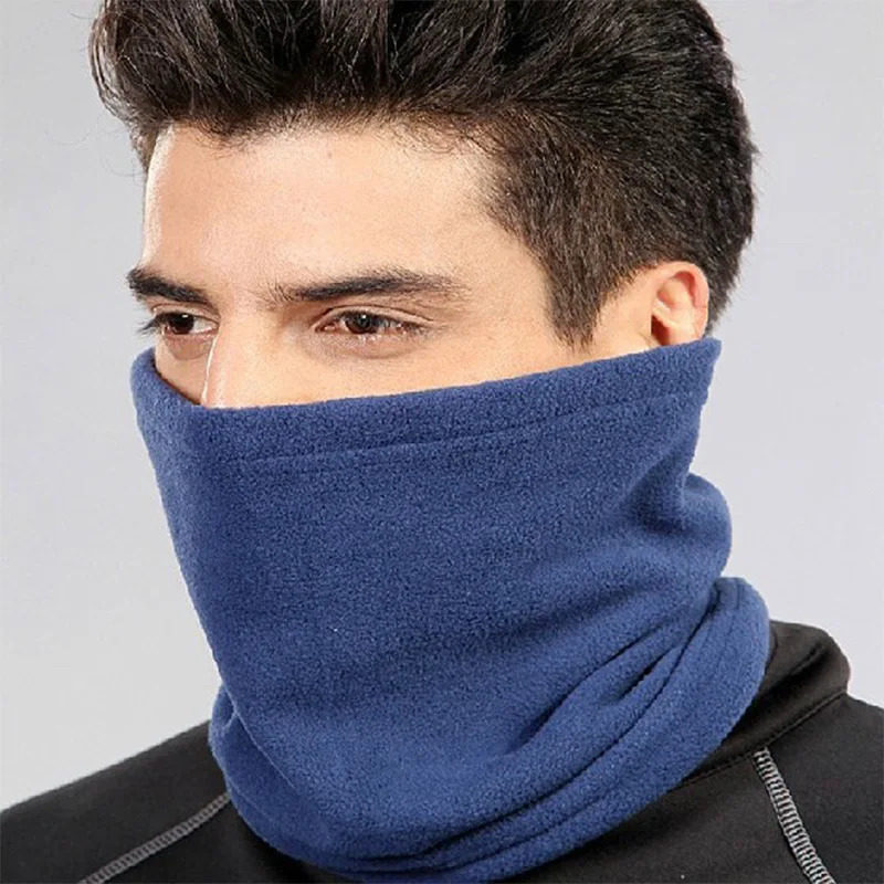 Модный шарф-хомут унисекс для женщин и мужчин; сезон зима-весна; Повседневная теплая флисовая маска для лица