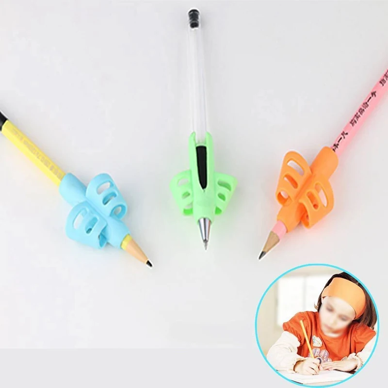 1 Piece Non-toxic Children Pencil Holder Pen Writing Aid Grip Posture Correction Tools Office School Supplies Stationery Set