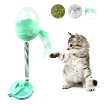 

Food Dispensing Cat Toys Interactive Nontoxic Durable Adjustable Puzzle Treat Leaky Pet Kitten Ball Fun Game Play