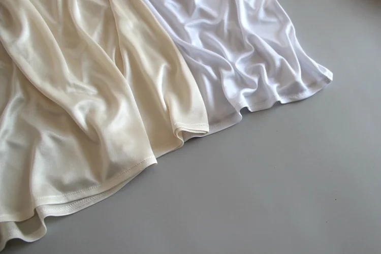 All Match Inner Half Slip Skirt Liner Silky Basic Underskirt Short Underdress for Women Dress Multi Color Petticoat 40/70cm underskirt lining lolita underskirt