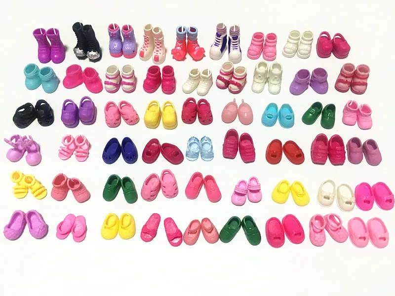50pairs/lot Many Styles Cute Mini Doll Shoes Fashionable Simba Little