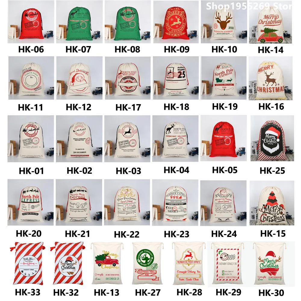 Wholesale 38 Styles Santa Sacks 20pcs 