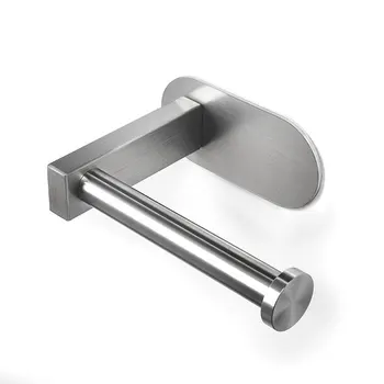 

Toilet Paper Holder, Stainless Steel Wall Mount Self Adhesive Toilet Roll Holder For Bathroom And Kitchen