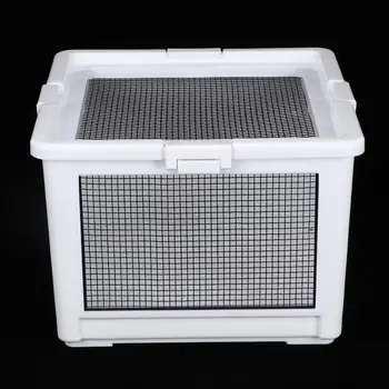 

Reptiles Terrarium ABS Plastic Iron Wire Mesh Pet Reptile Feeding Insulation Cylinder Box for Tortoise Hedgehog Lizard Hamster