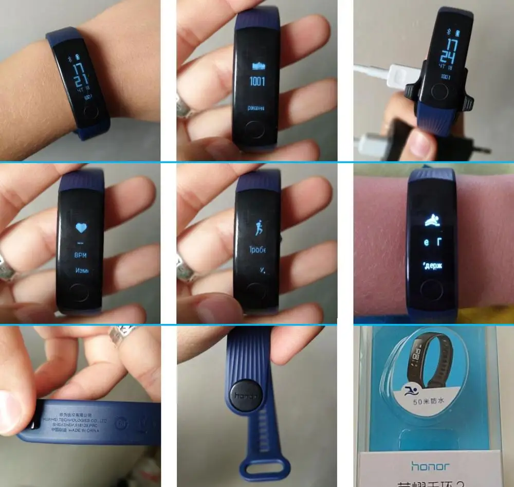 HONOR Band 3 умный Браслет фитнес браслет трекер сна Шагомер активности носимые