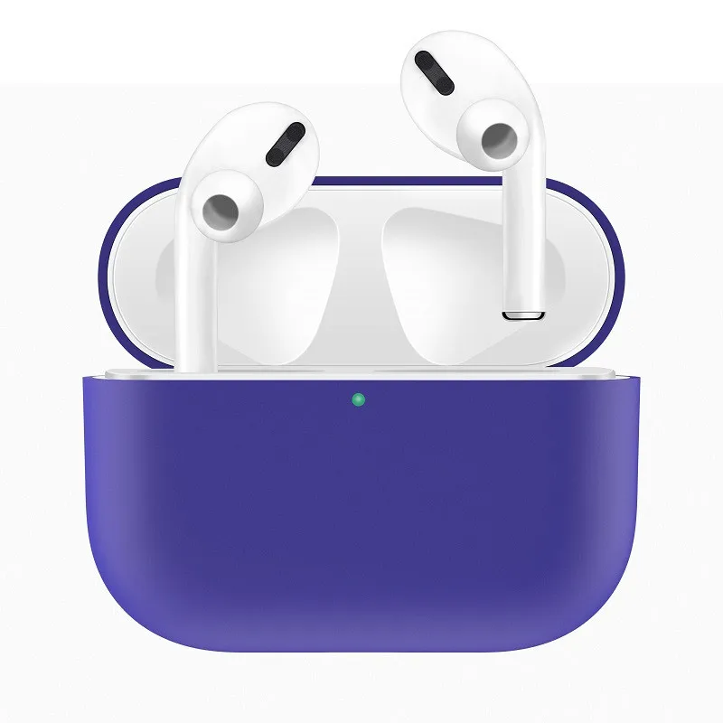 Новинка, чехол для наушников AirPods Pro, чехол для Apple airpod, портативная защитная коробка, беспроводные Bluetooth наушники, аксессуары - Цвет: Dark purple