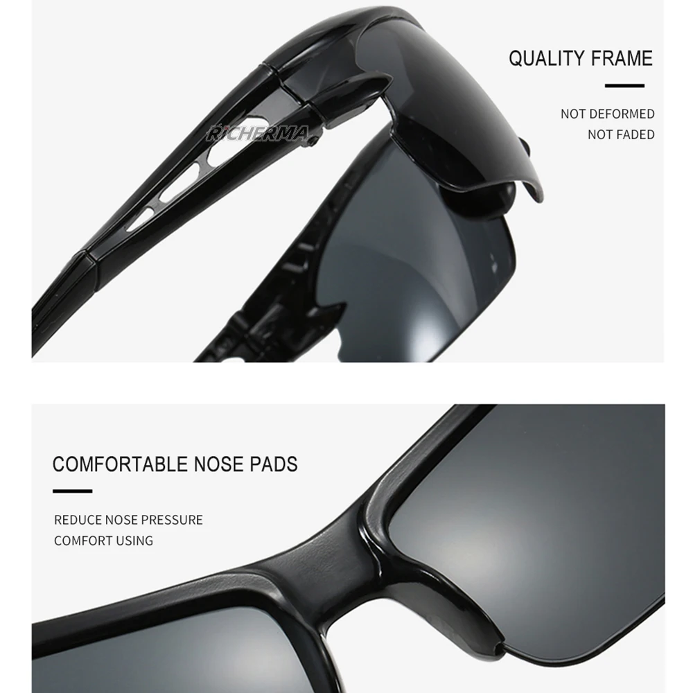 Мужские и женские антибликовые солнцезащитные очки летние для езды на