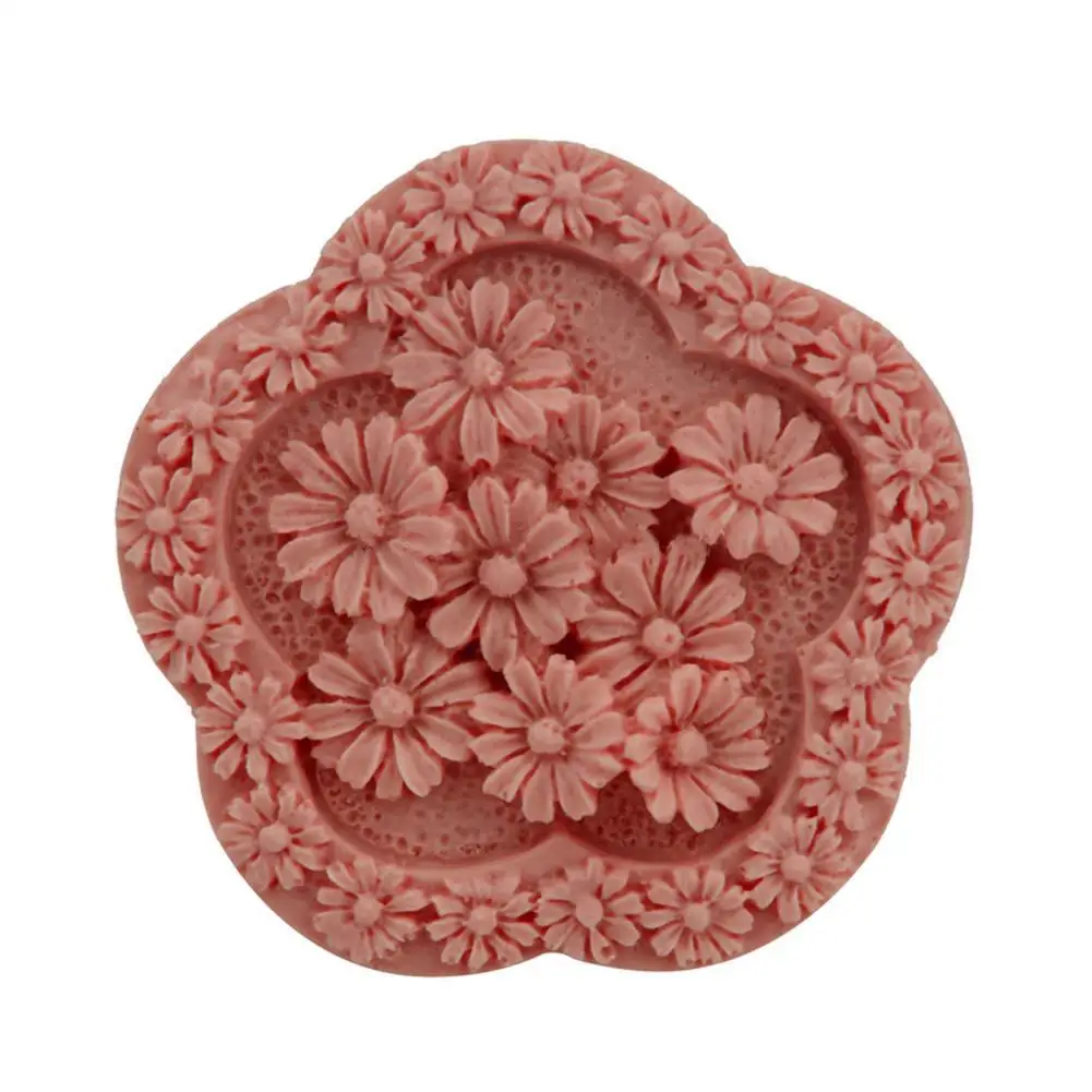 3D цветок мыло формы свеча MoldFondant инструменты для украшения шоколадного торта силиконовая форма «сделай сам» мыло ручной работы свечи силиконовые формы