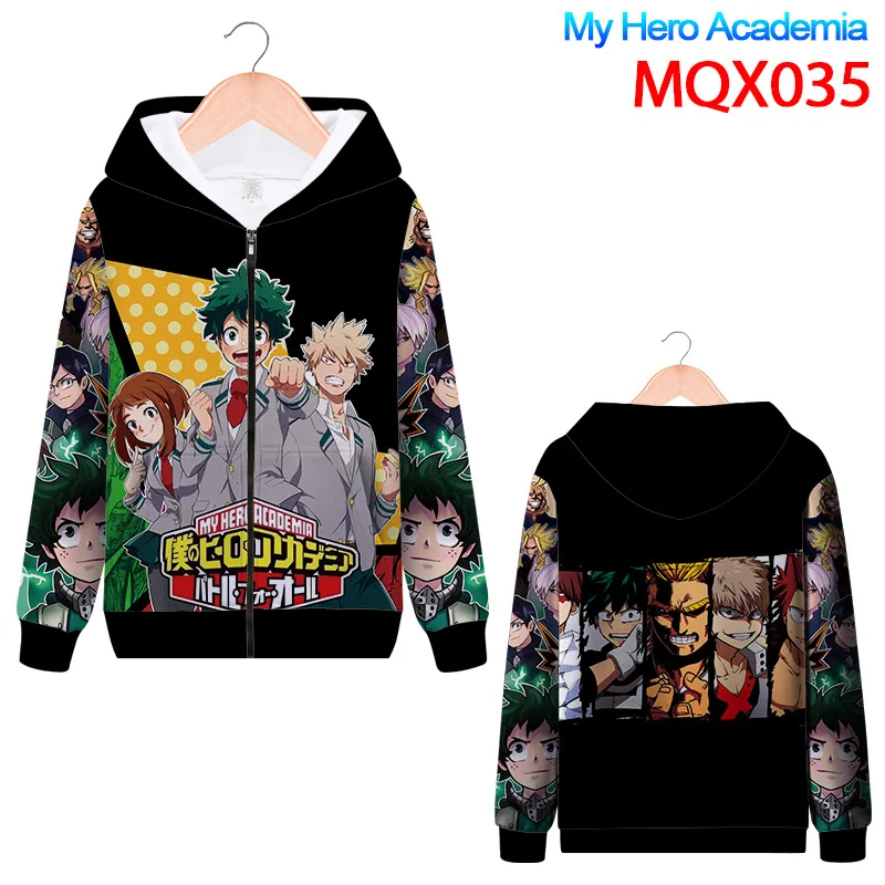 Форменная куртка для косплея «My Hero Academy Izuku Midoriya», костюмы с 3D принтом для детей и взрослых, толстовки с капюшоном Bakugou Katsuki