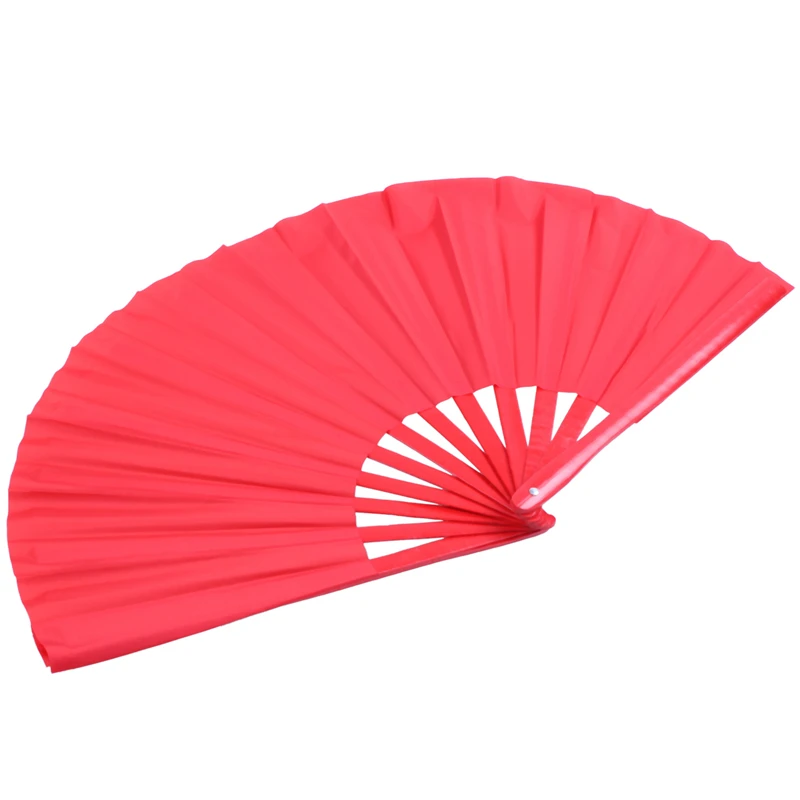 

Bamboo structure of Kung Fu Tai Chi Wushu martial arts hand Fan Red
