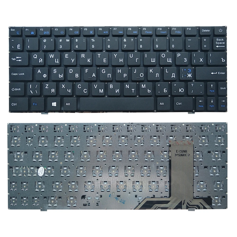 Клавиатура для ноутбука GZEELE US/RU для Prestigio для Smartbook 116A 116A01 116A02 116A03 PSB116A PSB116A01BFW