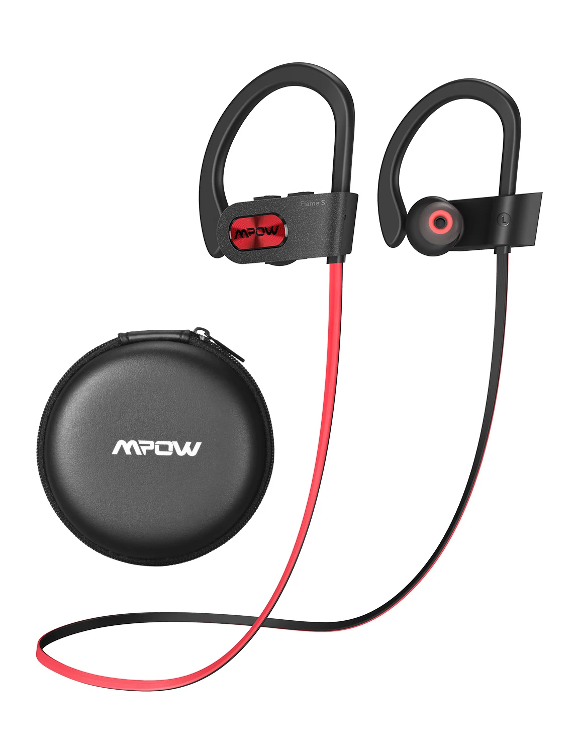 Mpow Flame S Bluetooth 5.0 Wireless Sports Earphones CVC 8.0 Noise Cancelling Aptx-HD Sound iPX7 Sweatproof 12h Playtime for Gym workout headphones