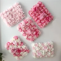 Ścianka ze sztucznych kwiatów romantyczny DIY świąteczne dekoracje ślubne sklep urodzinowy okno ściana kwiatów panele Decor dostosowane 5