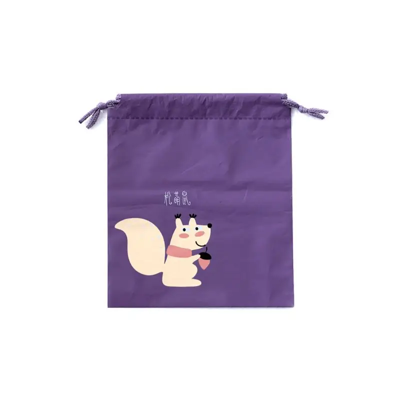

2PCS Multifunction Women Cartoon Cosmetic Organizer Travel Clothes Wash Pouch Toiletry Makeup Bags Drawstring Storage Bag