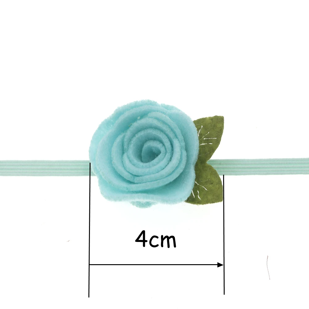 baby Headbands Felt Flower Crown Headband Girls Rose Leaves Elastic hair band Kids Photography Props baby Hair Accessories