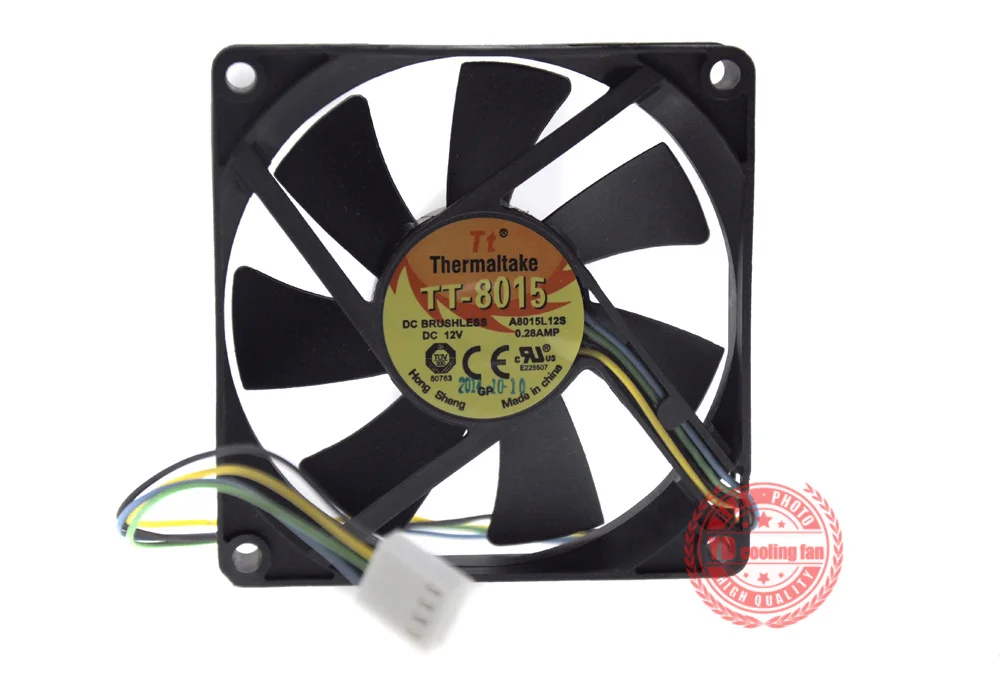 Новинка TT 8015 A8015L12S 8 см 4 контактный ШИМ контроль скорости температуры тишина 1 5
