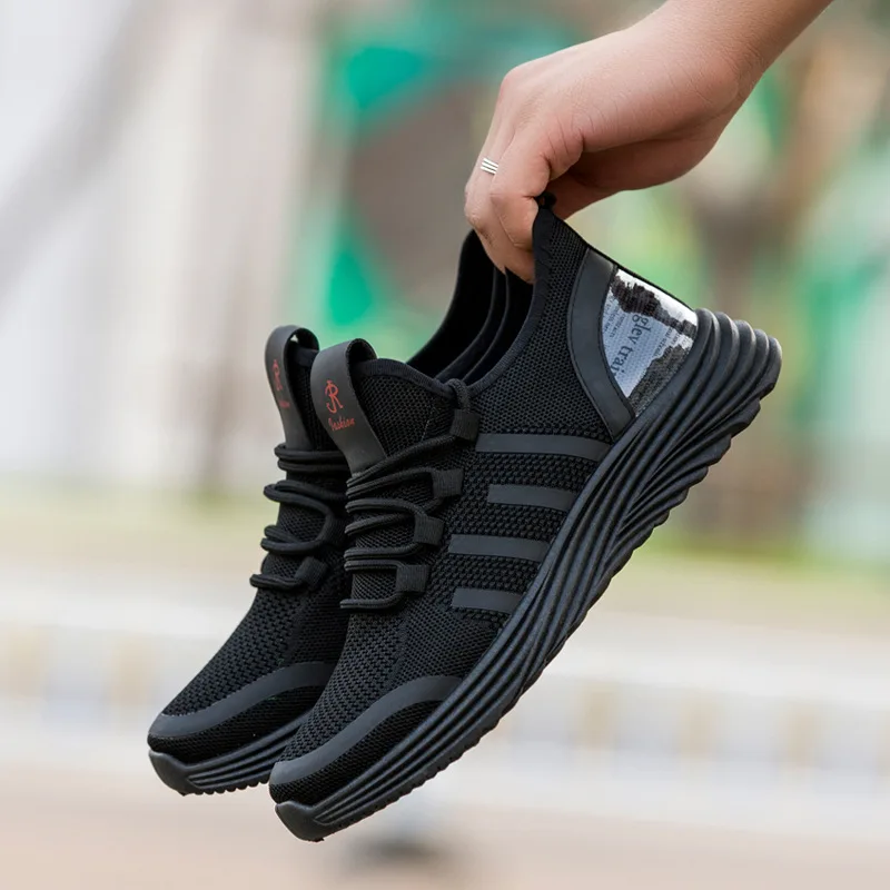 

2019 New Style Running Shoes Athletic Shoes Comfortable Fitness Single Shoes Anti-slip zhen fei Weaving Shoes