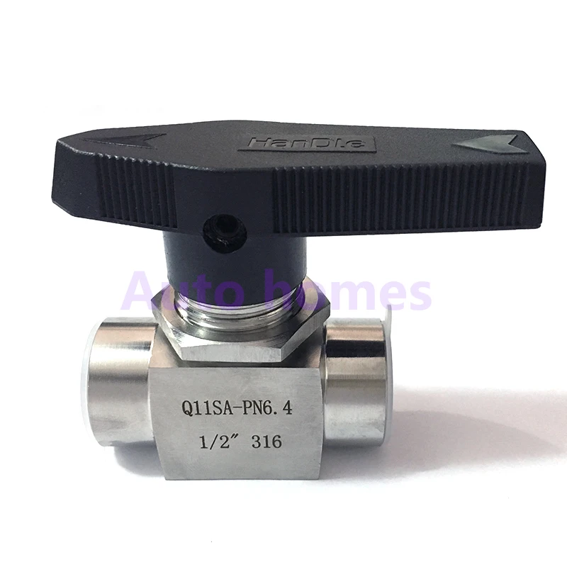

Stainless steel SS304 high pressure high temperature 2 way ball valve 1/8" 1/4" 3/8" 1/2" 3/4" 1" inch female thread