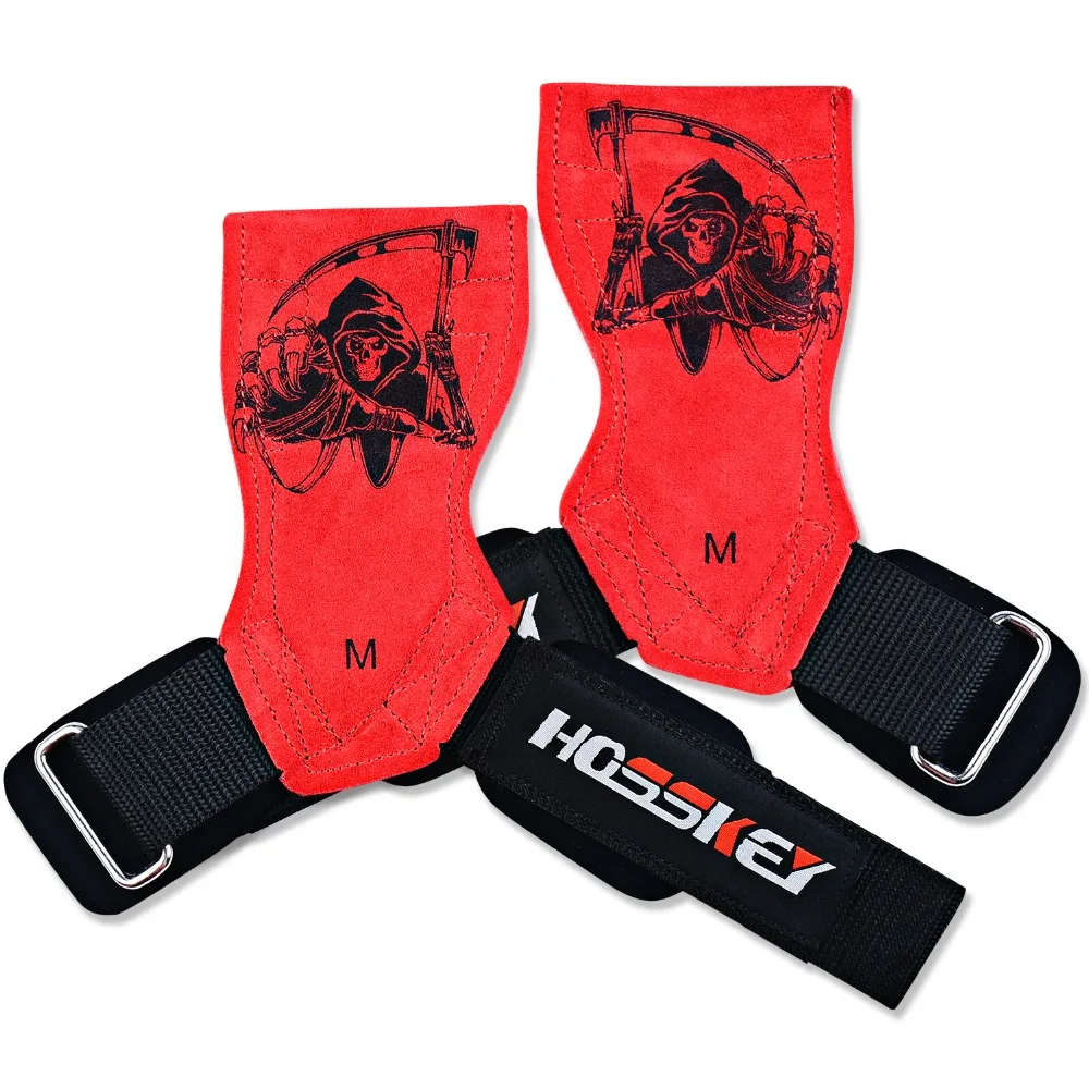 

Lifting Grips PRO Weight Gloves Best Heavy Duty Straps Alternative to Power Hooks Deadlifts Adjustable Neoprene Padded Wrist Wra