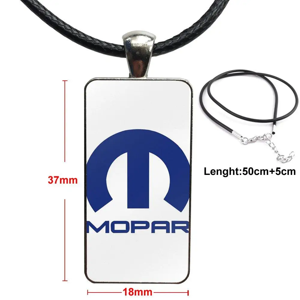as picture Логотип Mopar модное ожерелье ручной работы Прямоугольник Ожерелье-чокер ювелирные изделия мульти дизайн для девочек подарок - Окраска металла: as picture