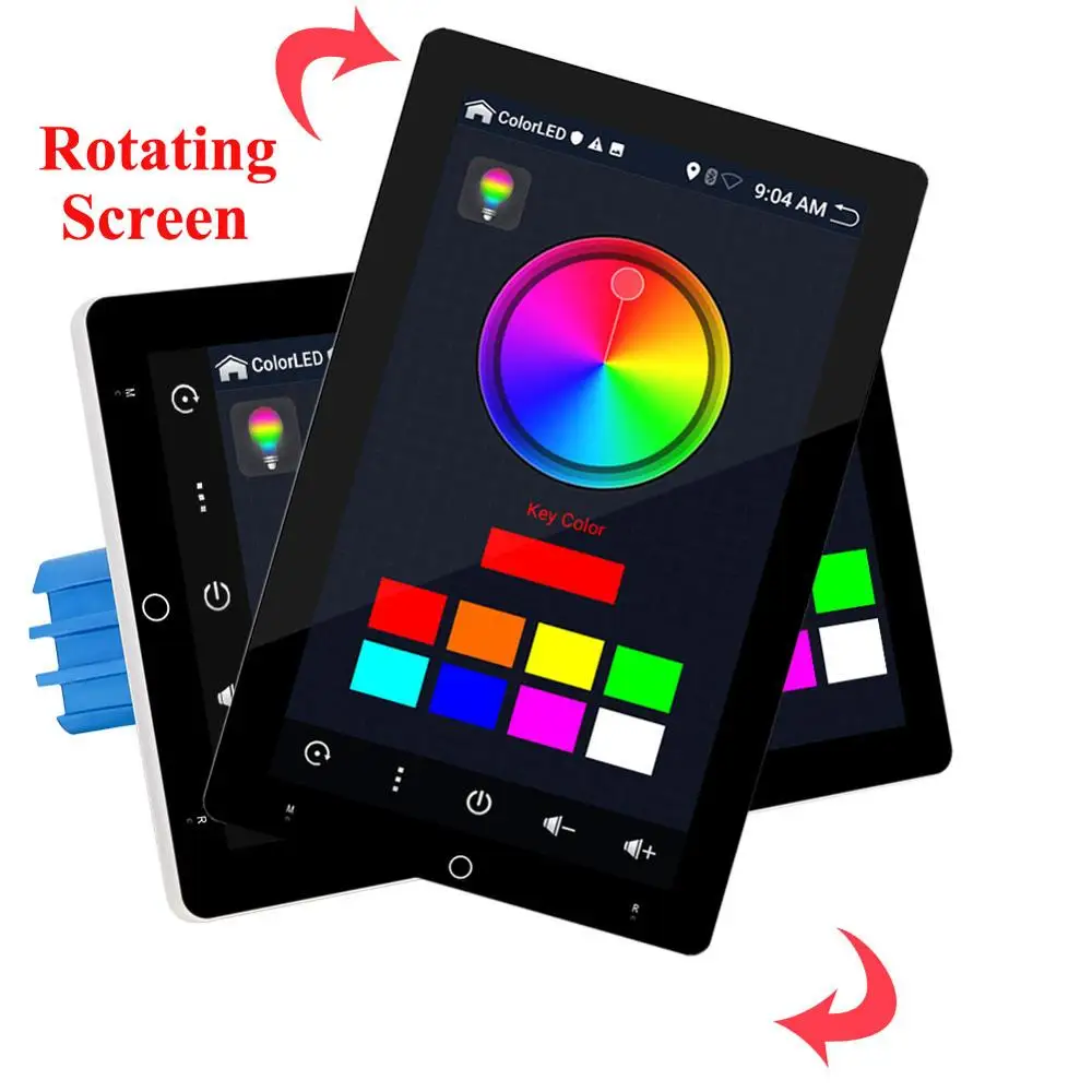 

9.7inch Rotation Screen 1 Din Universal Android 9.0 Car DVD GPS Player Radio Car Stereo Voice Control Steering Wheel Control Map