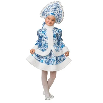 

Carnival costume "Snow Maiden", white and blue patterns, size 36, height 140 cm