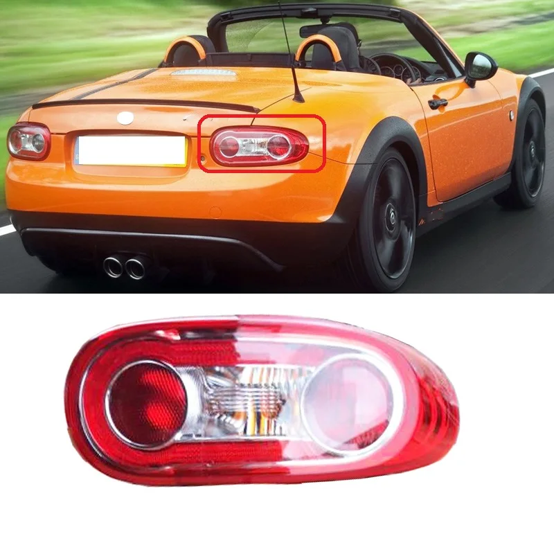 

Yasong For Mazda MX-5 MX5 Rear Headlight Headlamp Taillight Brake Tail Light Tail Lamp Brake Light Taillamp Cover