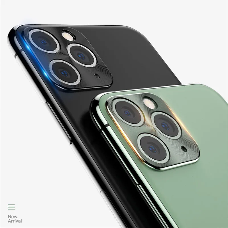 Металлический чехол для камеры заднего телефона для iphone 11 Pro Max, защитный круглый чехол для камеры, все включено, защитная крышка для объектива