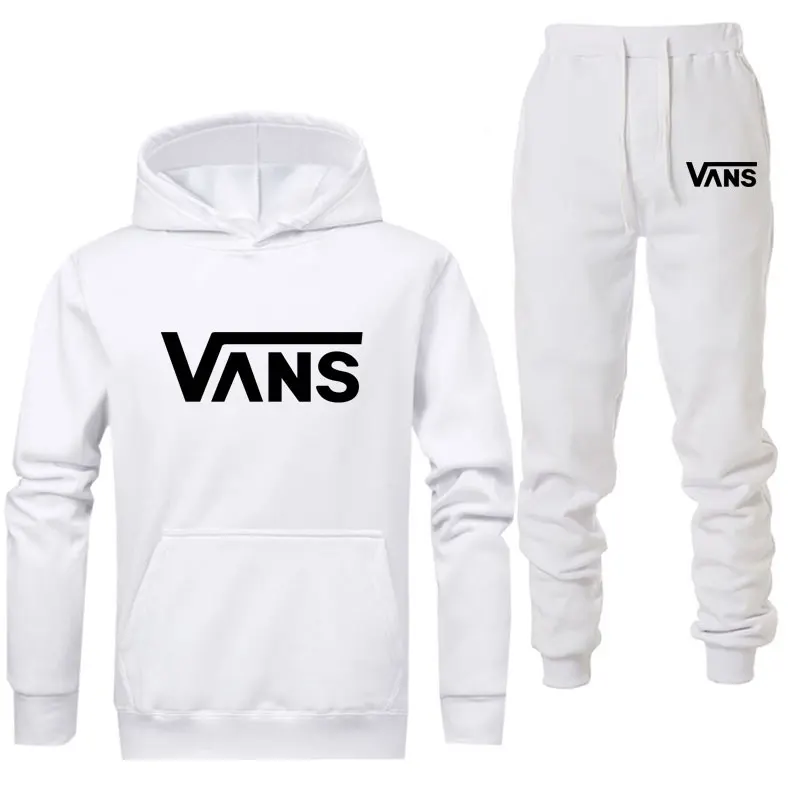 

Mens Suit Casual Sports Hoodie Sports Casual Pants Autumn Winter Warm Sportswear Men Women Boutique 2 Piece Set 2020 NEW VANSXXL
