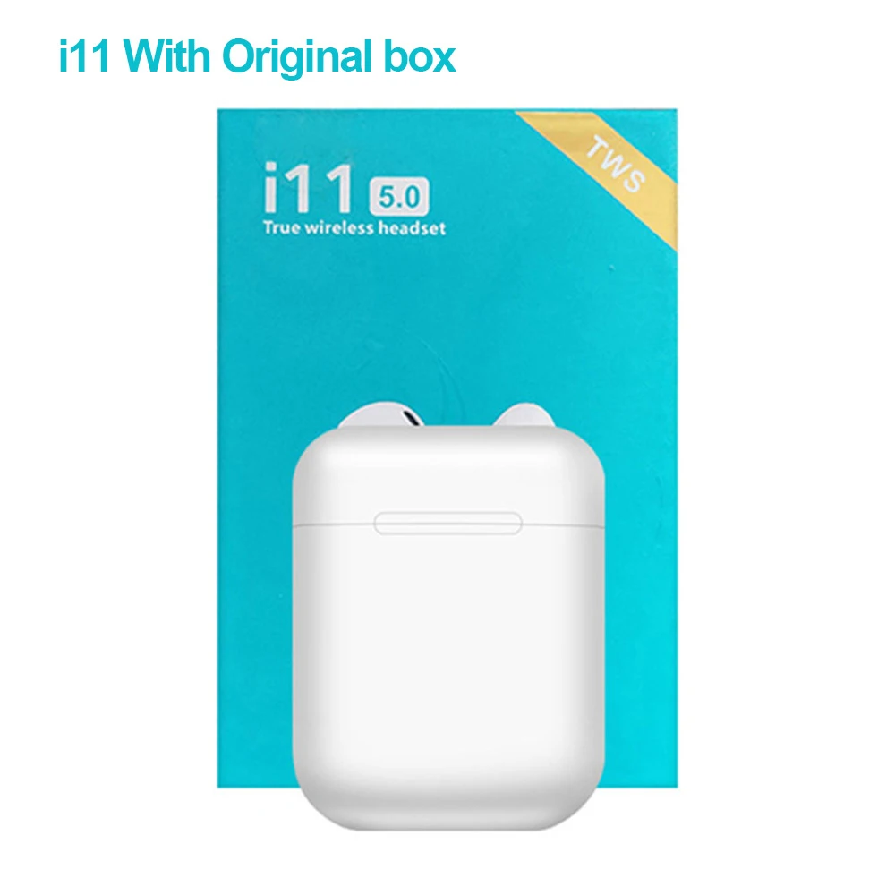 i11 Original box Сенсорное управление i11 TWS Mini 5,0 Bluetooth наушники беспроводные наушники портативные невидимые вкладыши для Xiaomi iPhone Android Phone - Цвет: i11 Original box