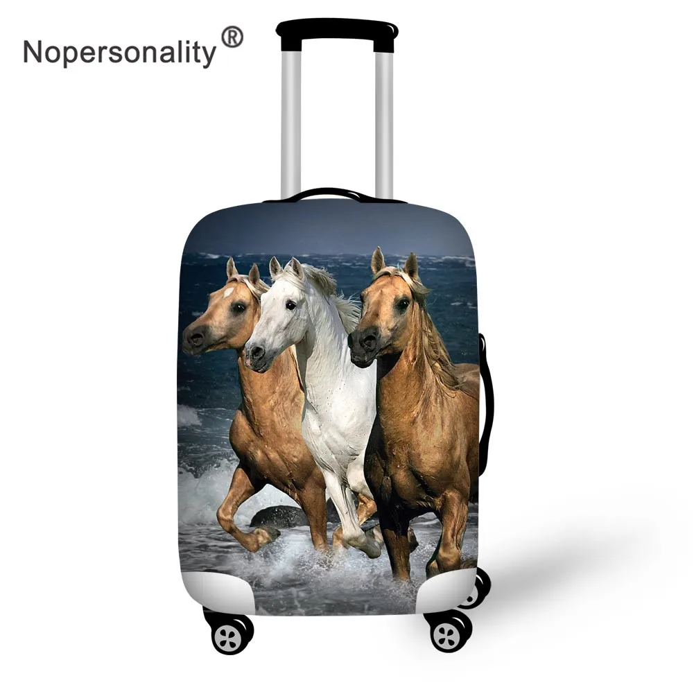 Protetora para 18-32 Nopersonality Corrida Cavalos Impresso Elástico Poliéster Bagagem Mala Capa Polegada Proteger Poeira Cobre
