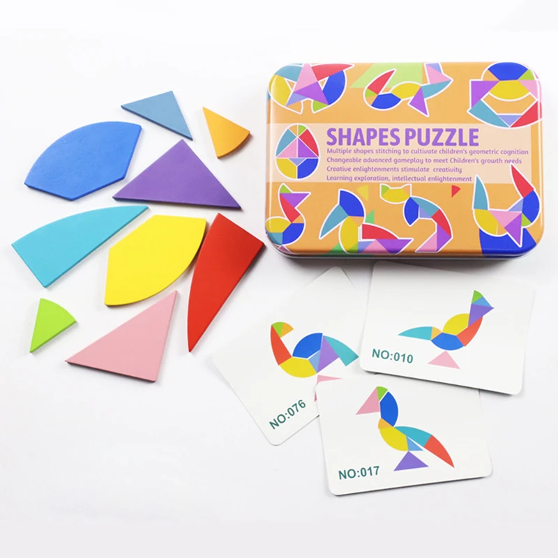 

Wooden Jigsaw Puzzle Board Set Colorful Baby Educational Wooden Toy for Children Learning Developing Toys