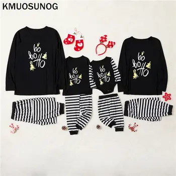 

2019 Christmas Pajamas Family Matching Clothes Outfits Look Father Mother Kids Baby's Nightwear Clothing Family Pajamas C0612