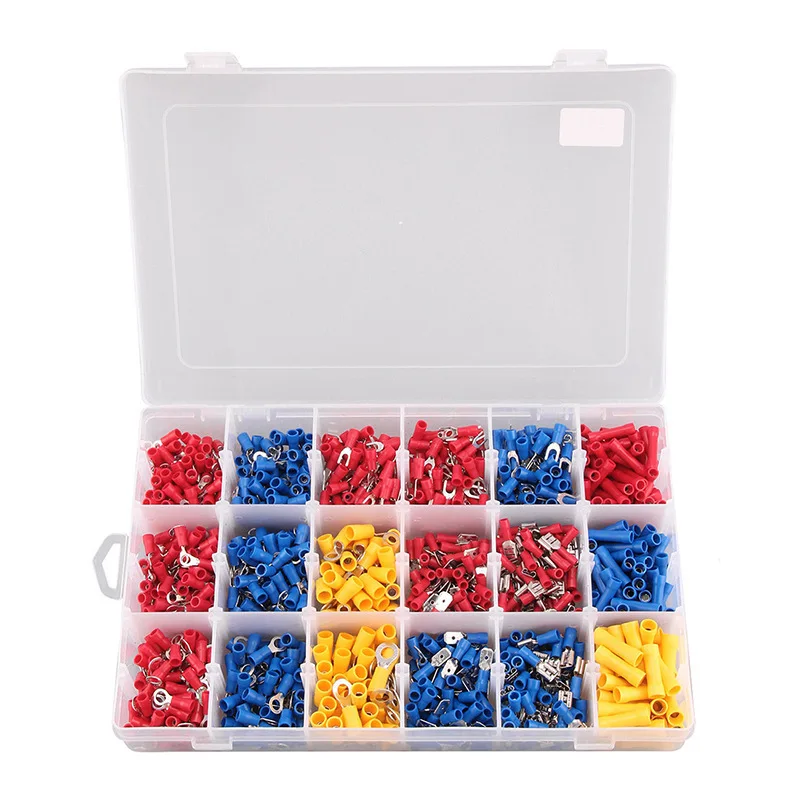 

1200pcs Boxed Cold Pressure Terminal Group Combine Pre Insulation Connection Terminal Suit Second