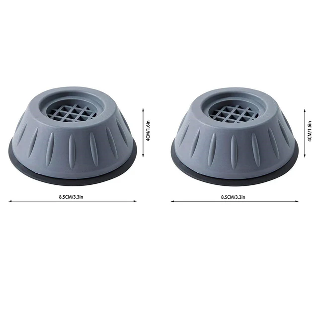 1/2/4PCS of Anti Vibration Pads Washing Machine Silent Rubber Feet Refrigerator Base Fixed Non-slip Foot Pad Bracket Accessories 2PC-8.5CM
