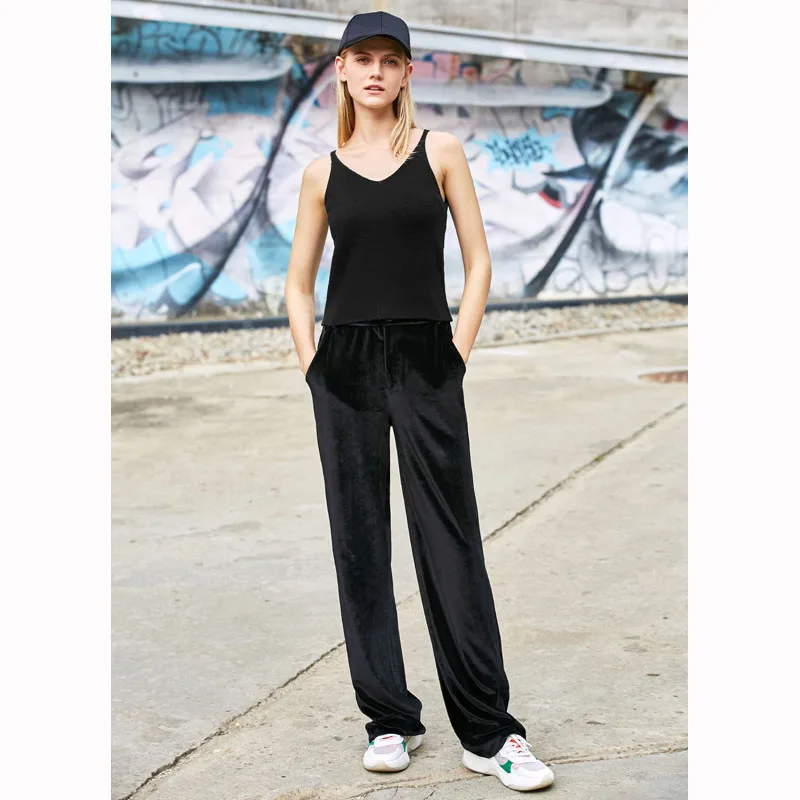 Amii  Autumn Women Two Pieces Set Female Elegant V
