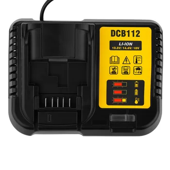 

AC100-260V Charger for Dewalt 10.8V-20V Lithium Battery Charger - DCB112 Power Tool Accessories