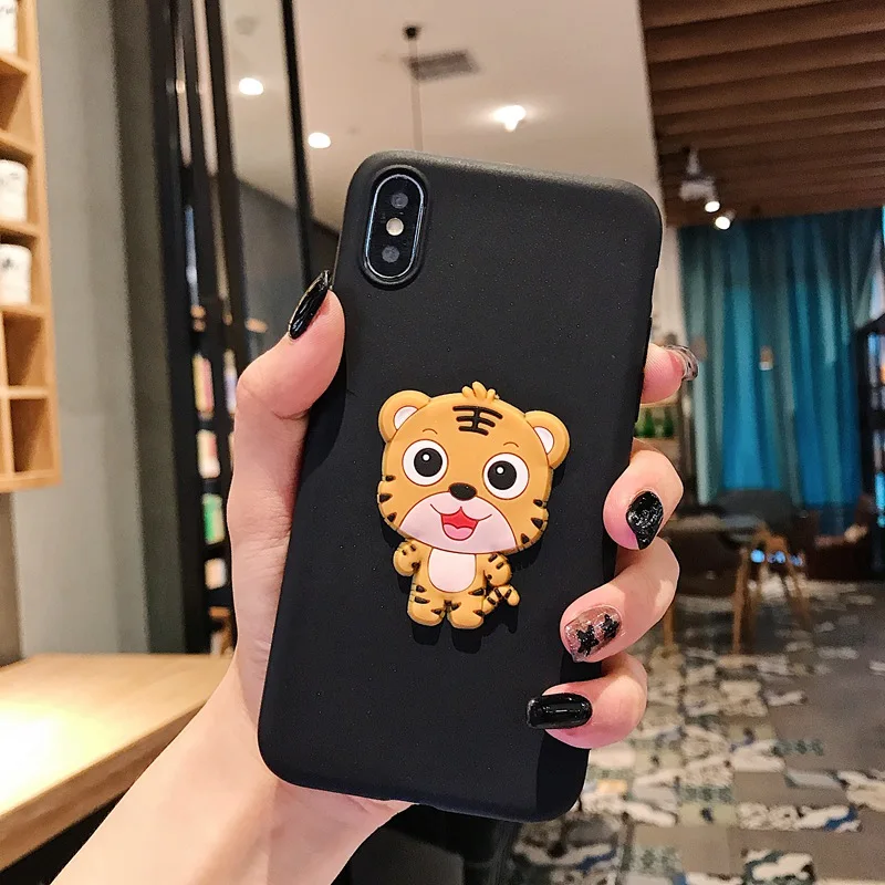

Color TPU Small animal phone case For iphone X S Max XR phone case11 Pro Max 8 7 6 S Plus Anti-fall phone cover