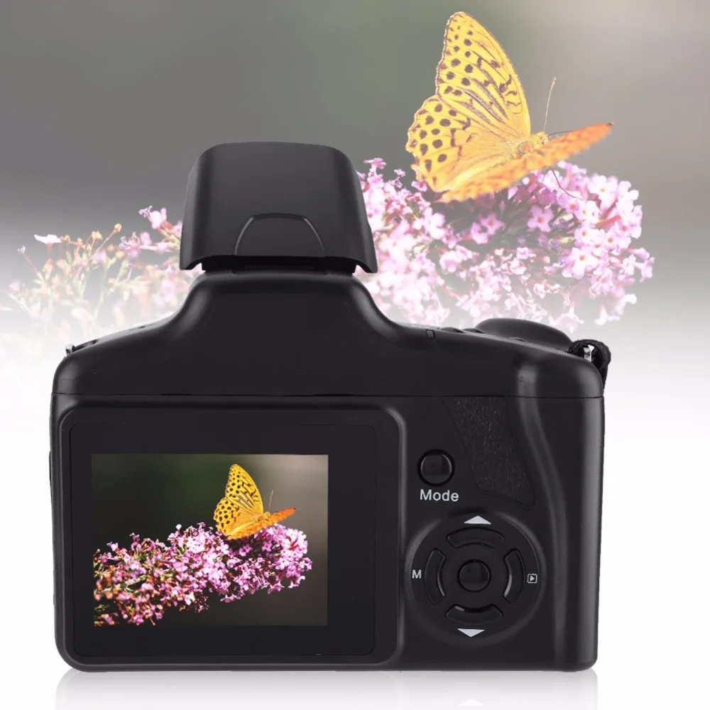 720P 16MP цифровая камера 2,4 дюймов TFT ЖК-экран цифровой 16X зум видеокамера со складным заполняющим светильник Питание от батареи