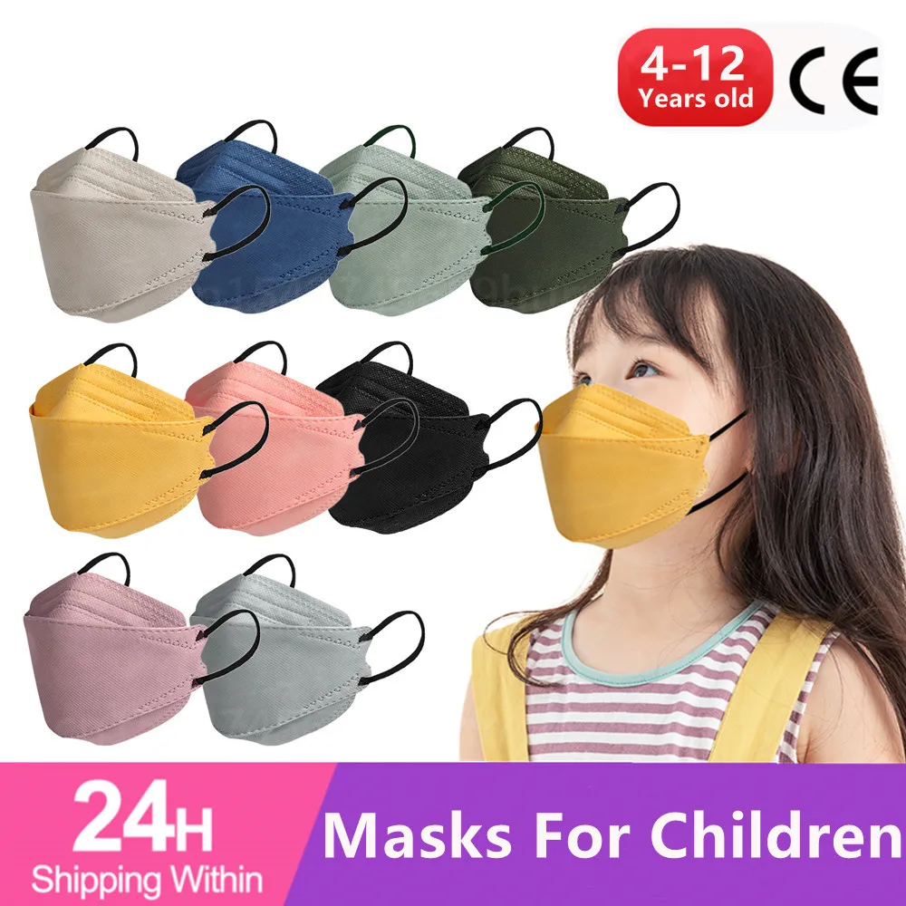 Korean Children mask kn95 mascarillas fpp2 niños 4 layer Reusable Black ffp2 FP2 approved ffp2mask kids face | Красота и здоровье