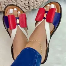 Verão feminino chinelos bonito borboleta-nó sandálias casuais senhora slides zapatillas mujer apartamentos sapatos femininos para mulher 2021
