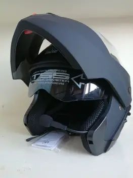 

Free shiping hot sell Full Face Motorcycle Helmet With Bluetooth ECE Approved ABS Helmet New 2018 S M L XL